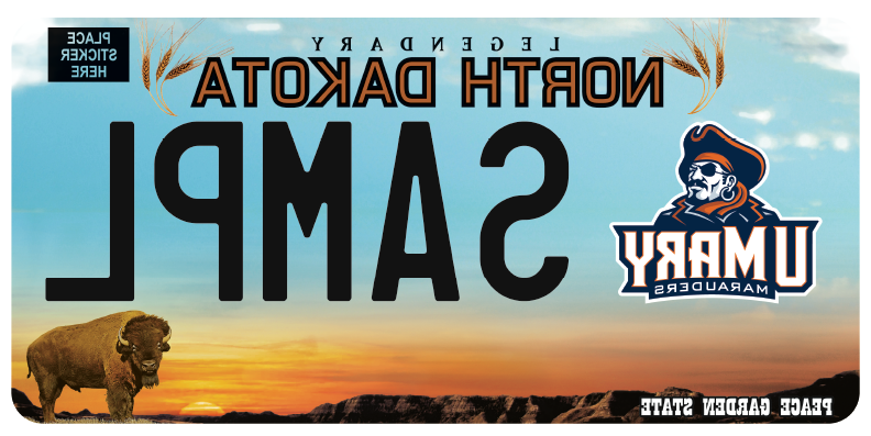 University of Mary license Plate